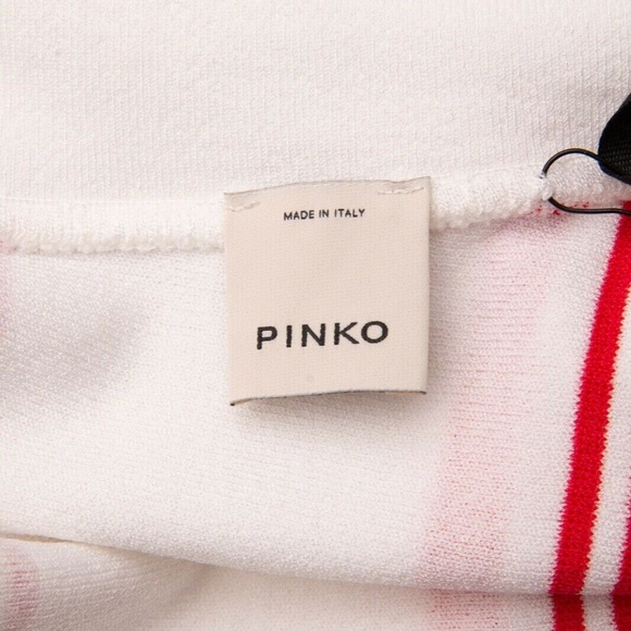 PINKO Logo Jumper Size S Made in Italy Asymmetric - Picture 5 of 8